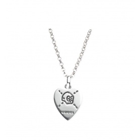 Collana Gucci Heart Ghost argento - YBB45554000100U