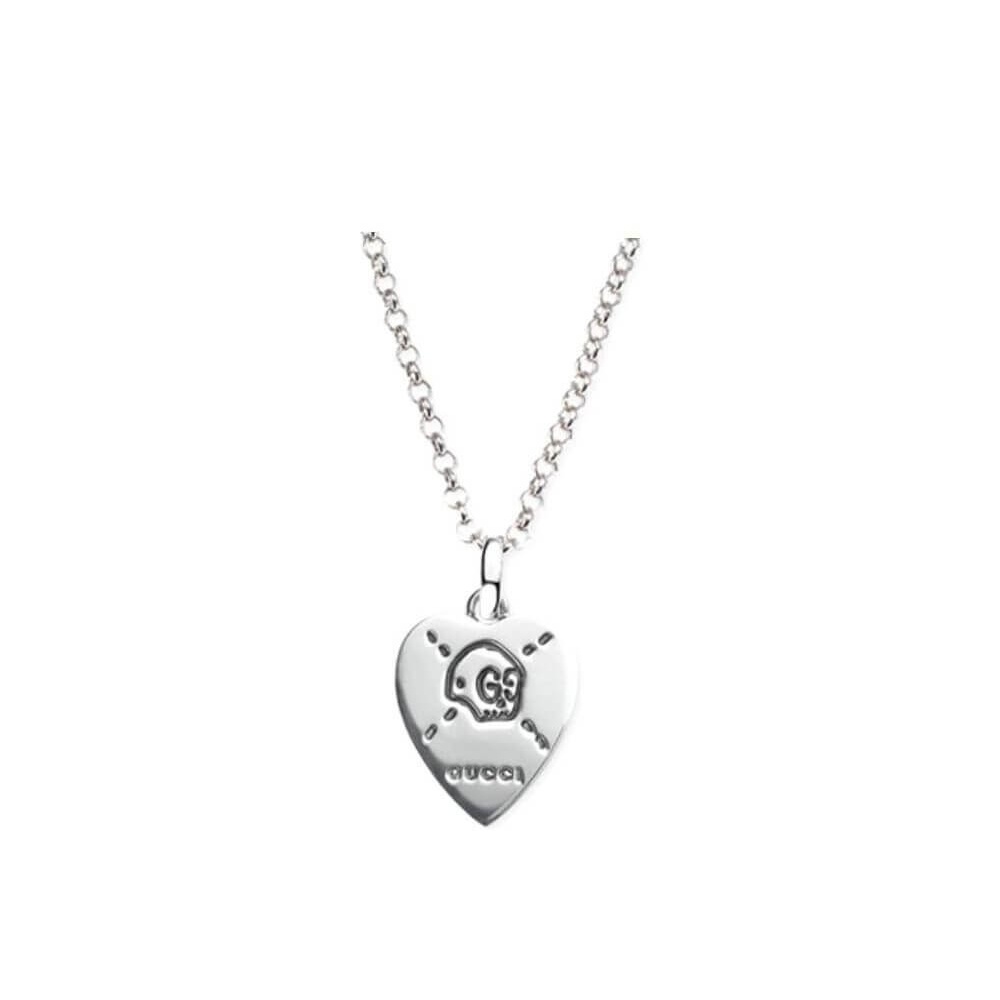 Gucci Heart Ghost silver necklace - YBB45554000100U