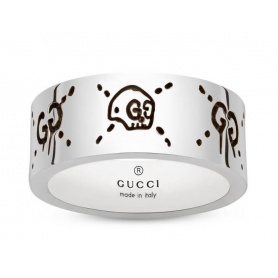 Anello fascia in argento Gucci Ghost 9mm - YBC4553180010