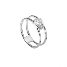 Gucci GG Interlocking Ring in Silber – YBC298036001016