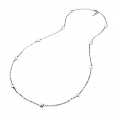 Giovanni Raspini lange Chanel-Halskette mit Herzen - GR08853