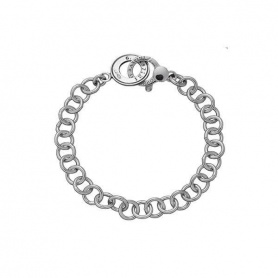 Giovanni Raspini silver round wire bracelet with snap hook