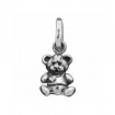 Thin Raspini bracelet with teddy bear charm in silver