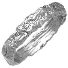 Giovanni Raspini Bangle Petra rigid bracelet in silver