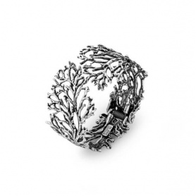 Giovanni Raspini Mare Coral bangle in silver