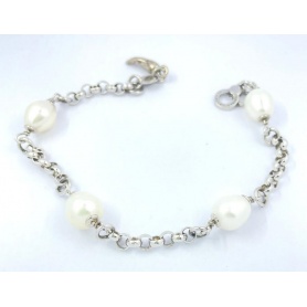 Giovanni Raspini rolo bracelet with pearls
