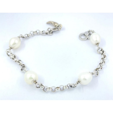 Giovanni Raspini rolo bracelet with pearls