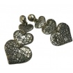 Giovanni Raspini three hearts pendant earrings - GR7340