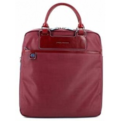 Piquadro expandable briefcase with two red Aki handles - CA2911AK / R
