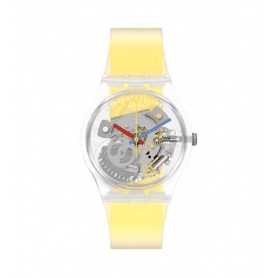 Swatch Gent Watches Clearly Yellow Striped - GE291