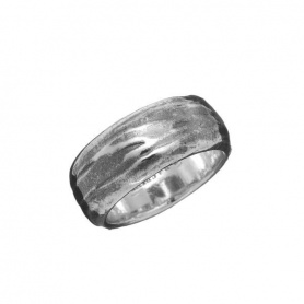 Anello fascia Raspini spatolato in argento GR07795/18
