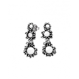 Raspini Anemone pendant earrings with three pearls GR11265