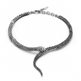 Collana girogola Raspini Serpente in argento GR11254
