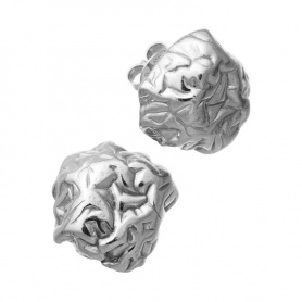Giovanni Raspini Petra lobe earrings in silver - GR11023