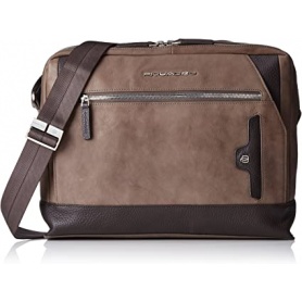 Piquadro Ipad briefcase in dove gray leather - CA3802W73 / TO