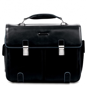 Piquadro Blu Square briefcase black - CA1068B2 / N