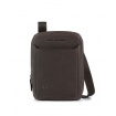 Piquadro Black Square shoulder bag with brown Ipad CA3084B3 / TM