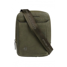 Piquadro Black Square Ipad bag green leather CA3084B3 / VE