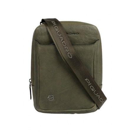 Piquadro Black Square Ipad bag green leather CA3084B3 / VE