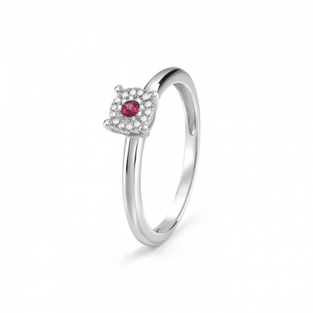 Bliss Dew Ring with Ruby and Diamonds - 20091754
