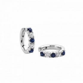 Giorgio Visconti sapphire and diamond circle earrings BBX37993Z