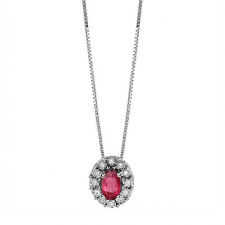 Bliss Regal necklace with Ruby and diamonds - 20085213