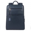 Piquadro backpack in Akron blue leather for pc - CA3214AO / BLU
