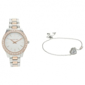 Michael Kors Liliane watch and bracelet set with crystals - MK1048