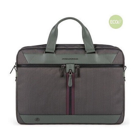 Fast-check briefcase for PC Piquadro Trakai green CA5528W109 / VE