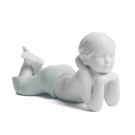Lladrò Daughter sculpture in matt porcelain - 01008405