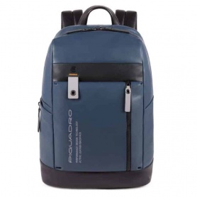 Piquadro Downtown backpack with blue PC holder - CA4545DT / BLU