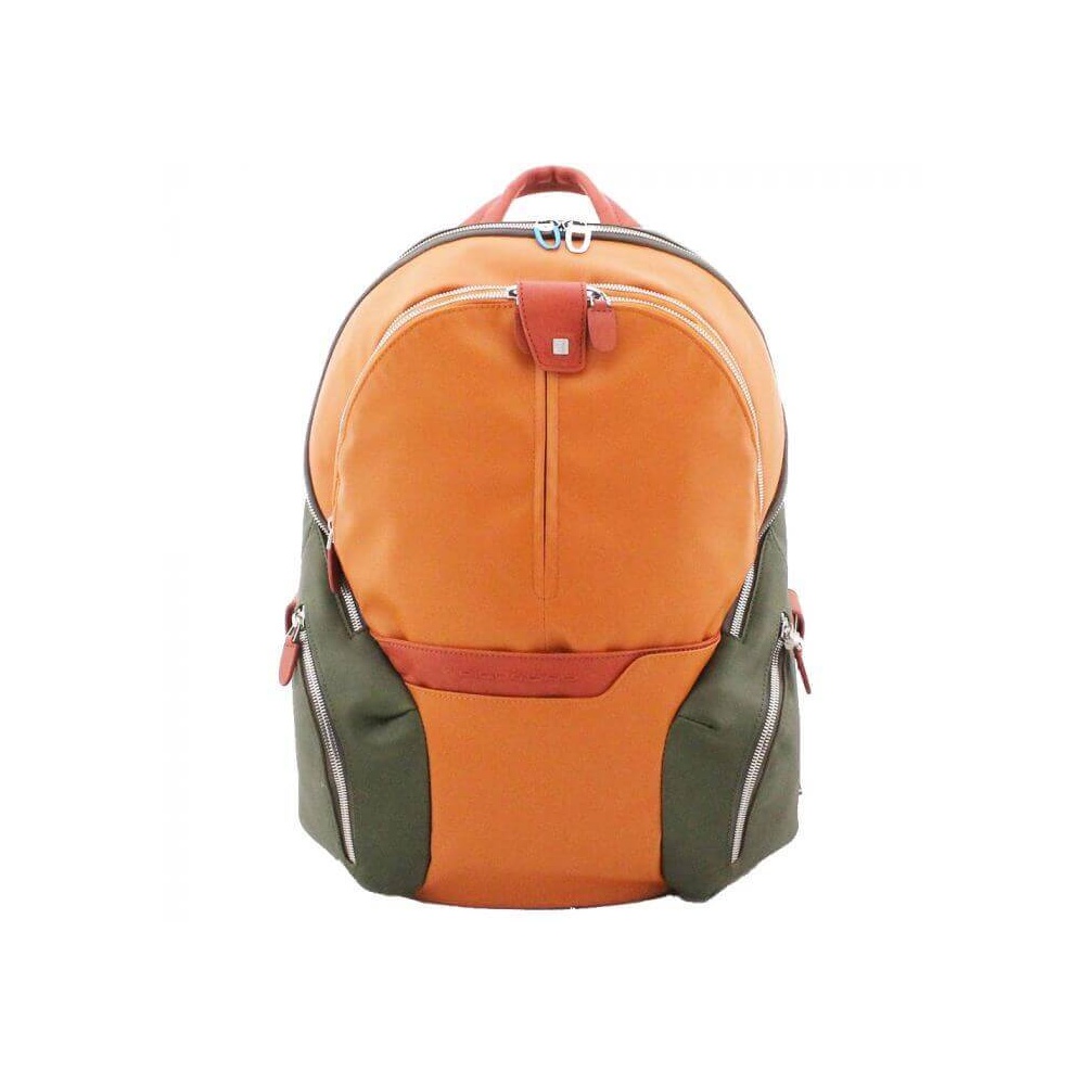 zoo Mirar fijamente Expectativa Piquadro Coleos backpack for Ipad in orange fabric - CA2943OS / AR