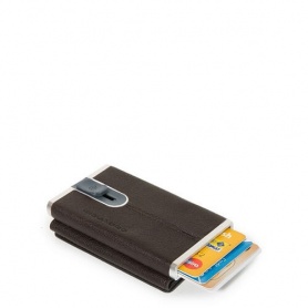 Compact wallet Piquadro Black Square dark brown PP4891B3R / TM