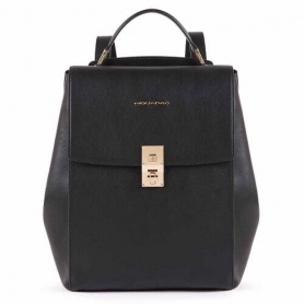 Woman backpack for iPad Piquadro Dafne black - CA5278DF / N