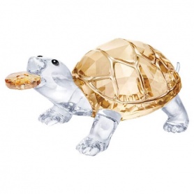 Schildkröte mit Swarovski-Kristallmünze - 5463874