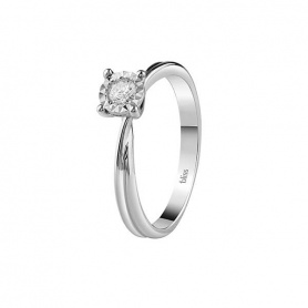 Bliss Rugiada ring in white gold and diamond 20081295