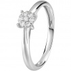 Bliss Caresse solitaire ring with diamonds - 20091725