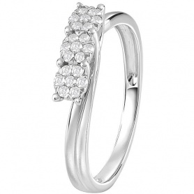Trilogy Bliss Caresse ring with diamonds - 20091730