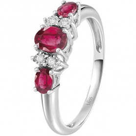 Trilogy Bliss Rugiada ring with Diamonds and Rubies 20091472