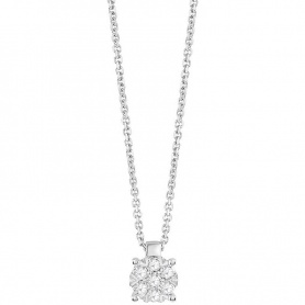 Bliss Caresse necklace with diamonds - 20091731