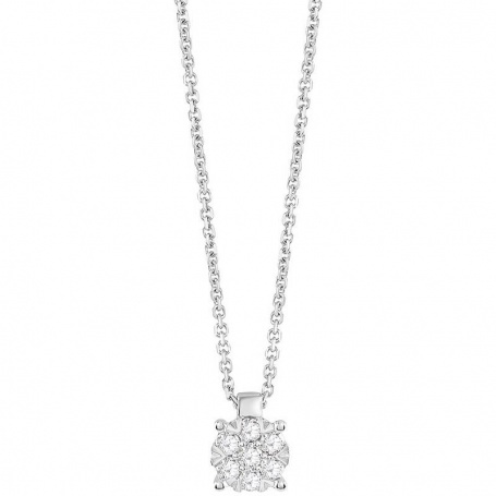 Bliss Caresse necklace with diamonds - 20091731