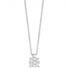 Bliss Caresse Halskette mit Diamanten - 20091731