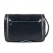Piquadro Blue Square large beauty case in black leather - BY3853B2 / N