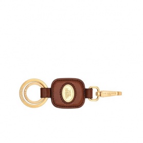 The Bridge Duccio leather keychain with logo 09330201