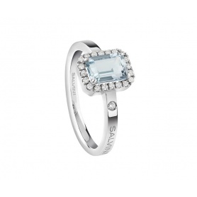 Salvini Sorrento ring with aquamarine and diamonds 20086526