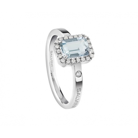 Salvini Sorrento ring with aquamarine and diamonds 20086526