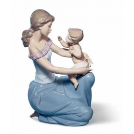 Lladrò Mother Sculpture One for you and one for me - 01006705