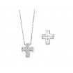 Salvini I Signs cross necklace with diamonds 20067605
