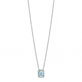 Salvini Sorrento Halskette mit Aquamarin und Diamanten 20086527
