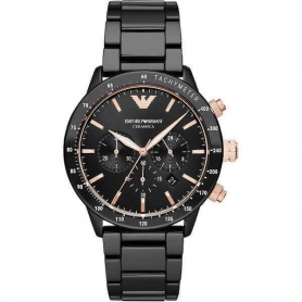 Emporio Armani men's watch chronograph black AR70002